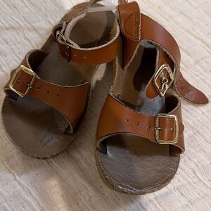FootMates Tan Leather Kids Sandals